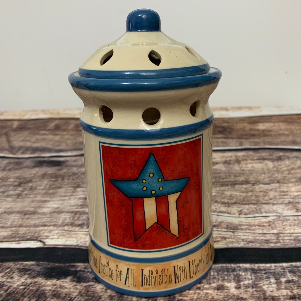American Candle holder is New.